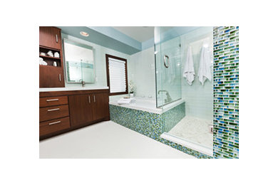 Example of a trendy bathroom design in Bridgeport