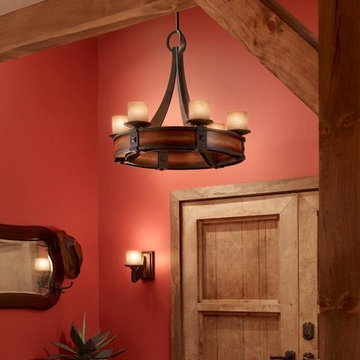 6- Light Single Tier Chandelier Feiss - Monte Carlo