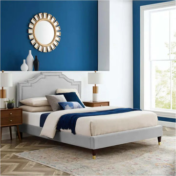 Mod 6581 Lgr Modway Furniture Adelaide Adelaide Performance Velvet Queen Platfor