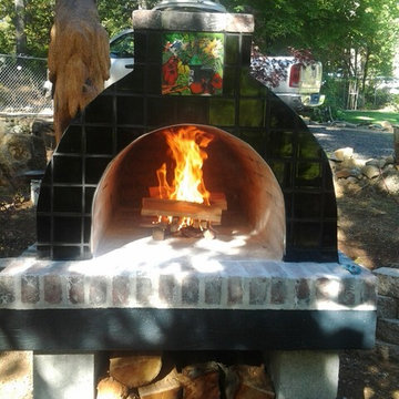 The Eisan Family Wood Fired Brick Pizza Oven in California