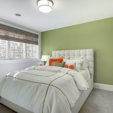 Guest bedroom in basement