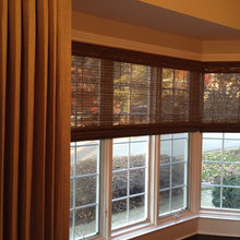 Woven woods and stationary panels perfect combination
