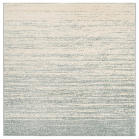 Safavieh Adirondack Collection ADR113 Rug, Slate/Cream, 10' Square