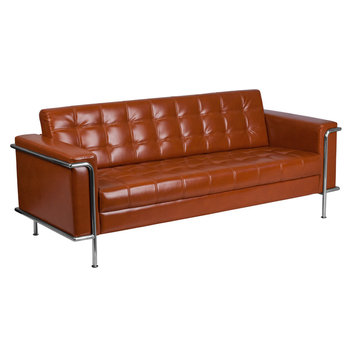 Cognac Leather Sofa