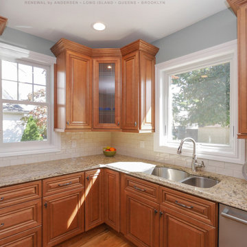 New Windows in Stunning Kitchen - Renewal by Andersen Long Island, NY