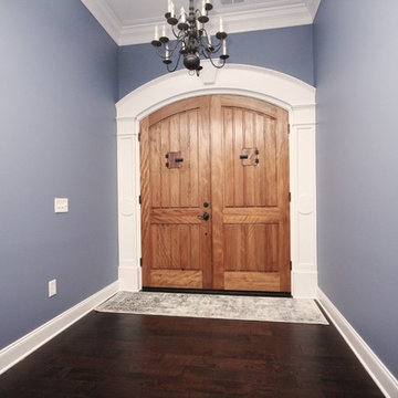 Hand carved wood door