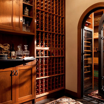 Wayzata Custom Traditional Wine Cellar