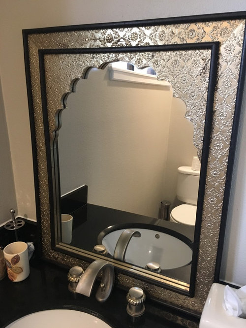 Vanity Lighting With A Moroccan Mirror, Moroccan Bathroom Vanity