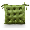 Armstrong Tufted Velvet Dining Chair Cushion, Sage
