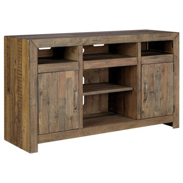 Ashley Furniture Sommerford 62"" TV Stand in Rustic Gray and Brown