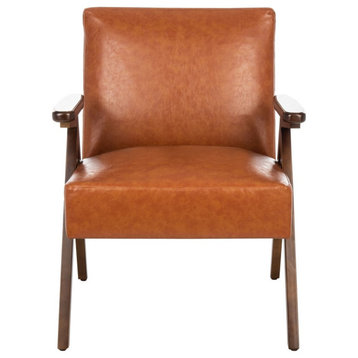 Safavieh Emyr Arm Chair, Cognac