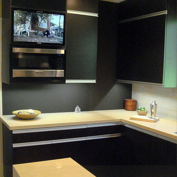 Built-In TV and Microwave Unit