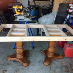 A & J Zinc Top Dining Table - Dining Tables