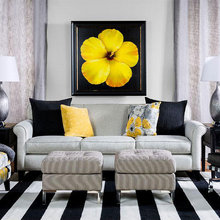 living room - yellow accents