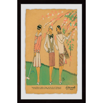 "Croquet Anyone?" Framed Painting Print, 12"x18"