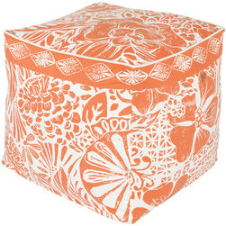 Floral Block Print- (KSPF-001) - Floor Pillows And Poufs