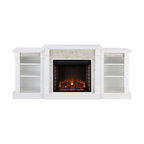 Freidrich Simulated Stone Fireplace With Bookcases, Electric