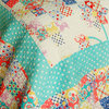 Start My Youth Cotton 3PC Vermicelli-Quilted Patchwork Quilt Set (Full/Queen)
