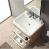Fresca Milano 26" White Oak Modern Bathroom Vanity w/ Medicine Cabinet