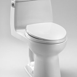 Toto Eco UltraMax Elongated One Piece ADA Toilet With SanaGloss 1.28 GPF MS85411 - Toilets