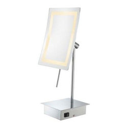 Kimball & Young 733 Series Single-Sided LED Rectangular Minimalist Vanity Mirror - Makeup Mirrors