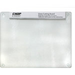 Chop Chop - Chop-Chop Glass Cutting Board / Counter Saver 12"x15" - Made entirely of scratch-resistant, break-resistant, tempered glass, this cutting board resists stains and odors. Rubber feet keep it from slipping on the countertop.  Dishwasher safe.
