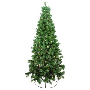 7 5 Pre Lit Canterbury Spruce Christmas Tree Clear Lights Traditional Christmas Trees By Northlight Seasonal Houzz