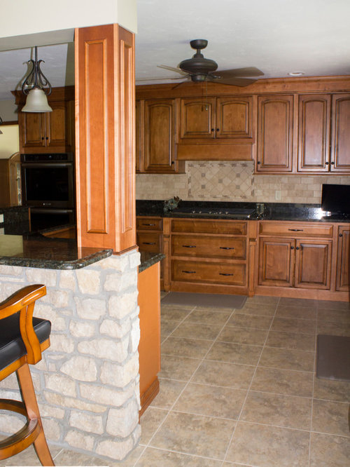 Schrock Harmony Arch Whiskey Black Kitchen