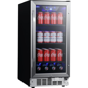 EdgeStar CBR902SG 15"W 80 Can Built-In Beverage Cooler - Stainless Steel