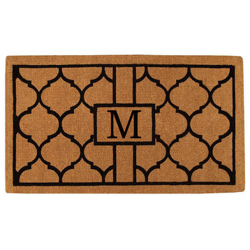 Pantera Monogram Doormat, Extra-Thick 2'x3', Letter M