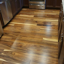 Kitchen White Floors Pecan