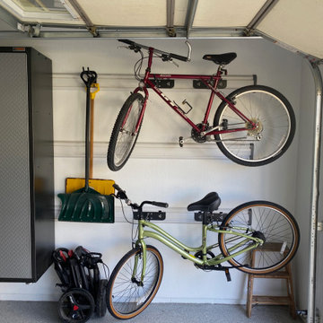 Bicycles on Hanging Racks