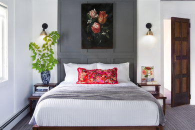 Bedroom - eclectic bedroom idea in Burlington