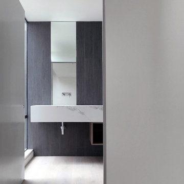 admiralty island mid-century modern / powder room