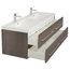 Emotion Persepolis Bathroom Furniture, 144 cm, Grained Anthracite