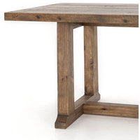 Otto Dining Table, 110", Honey Pine - Rustic - Dining Tables - by Four Hands | Houzz