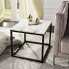 Kathleen End Table, White/Gray