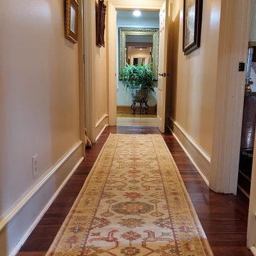 Hallway Design inspired by Oushak Runner Rug!