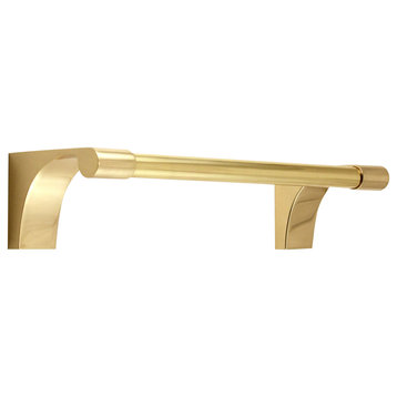 Alno A6820-8 Luna 8"W Towel Bar - Unlacquered Brass