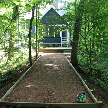 Bocce ball court & landscaping