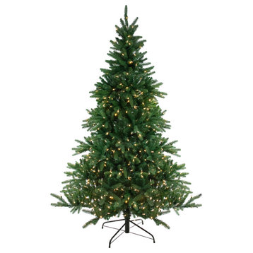 6.5' Pre-Lit Instant-Connect Noble Fir Artificial Christmas Tree Dual LED Lights