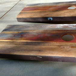 Custom Entry Bench and Corn Hole Boards - Products