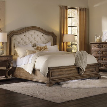 Hooker Furniture Bedroom Solana King Upholstered Panel Bed