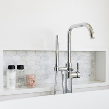 Coastal Blues Primary Bathroom Renovation