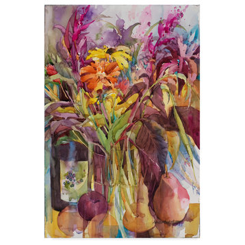 Annelein Beukenkamp 'Petals Of Purple' Canvas Art