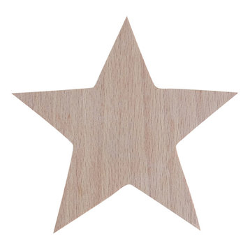 Wooden Star Wall Hook