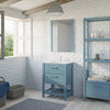 Amazonia 2-Drawer Bathroom Vanity Unit Set, Blue Wash, 60 cm