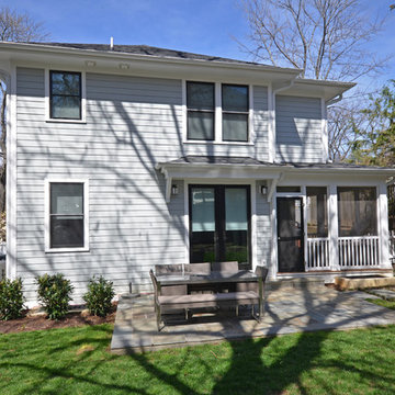 Historic Maywood Blue Foursquare Addition