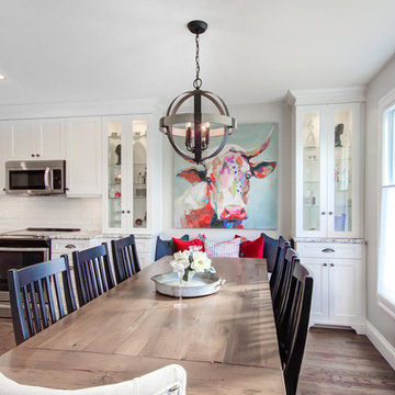 Transitional with a hint of Modern Farmhouse