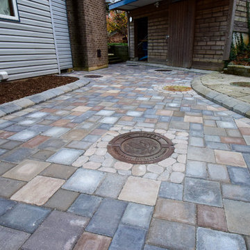 Front Concrete Paver Walkway